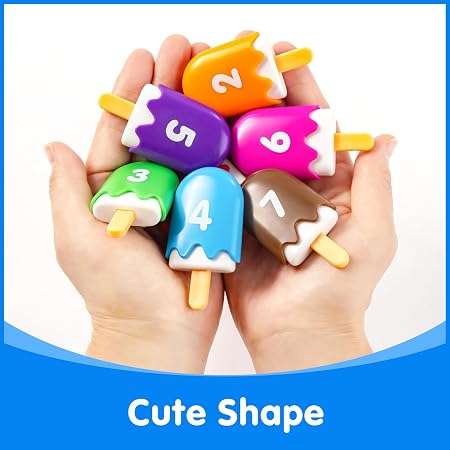 Numbers 1-20 Popsicles – Number Toys for Kids | Learning Numbers & Words for Toddlers, Preschool Number Recognition Games