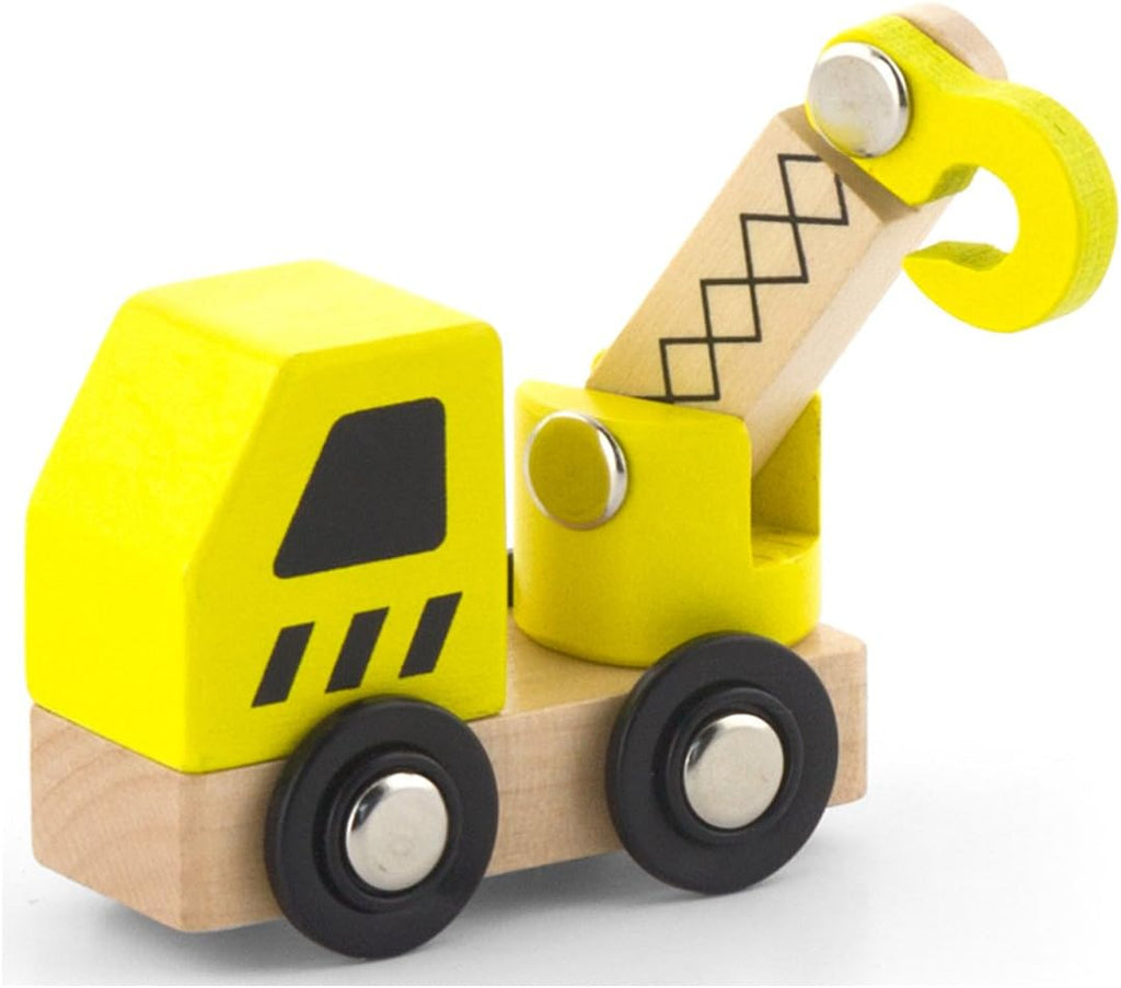 Construction Vehicles 6 Pcs Set | Wooden Truck Toys for Kids Pretend Play Age 3+