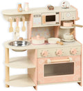 Wooden Coffee Kitchen Playset for Kids | Pretend Play Cooking Toy Set with Accessories