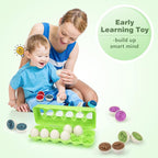 Matching Eggs 12 Pcs for Kids | Shape & Color Sorting Educational Toy Set