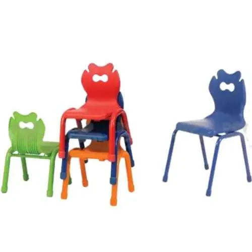 Multicolor Kids Chairs | Stackable Classroom Chairs in 2 Sizes for Preschool