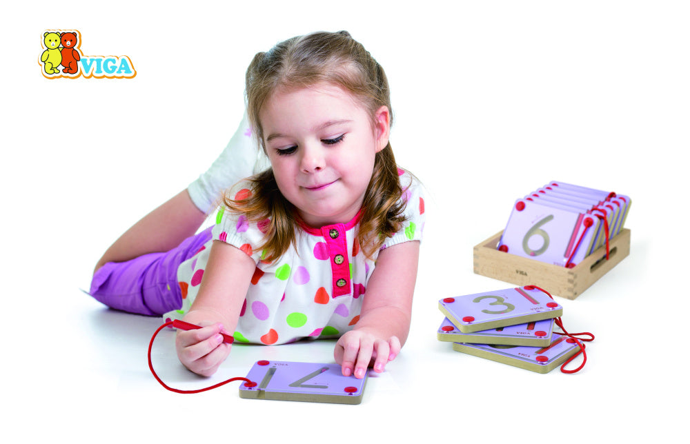 Magnetic Writing Board Numbers 10 Pcs | Montessori Number Tracing Toy Kids
