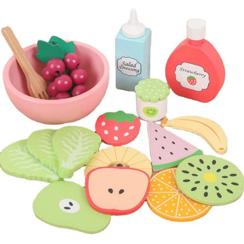 Fresh Fruit Salad Wooden Play Set | Kids Pretend Play Food Toy 3+ Years