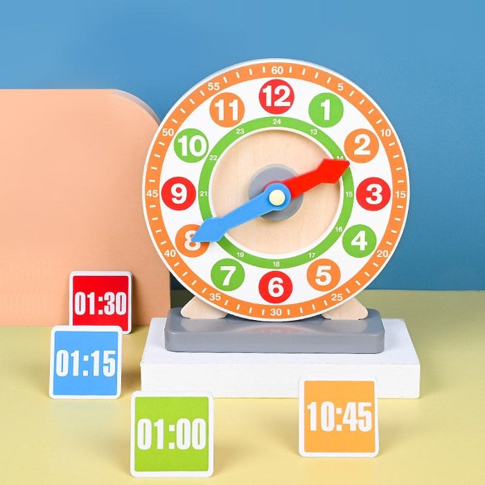 Teaching Clock Wooden | Educational Time Learning Toy for Kids
