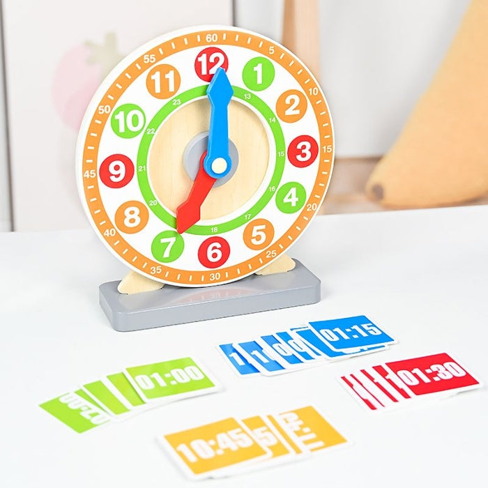 Teaching Clock Wooden | Educational Time Learning Toy for Kids