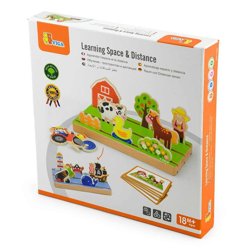 3D Spatial Learning Toy Kids | Space & Distance Montessori Wooden Blocks Set