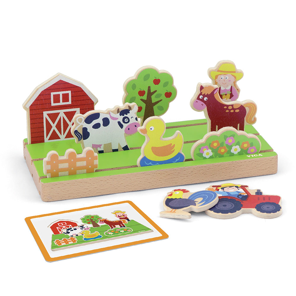 3D Spatial Learning Toy Kids | Space & Distance Montessori Wooden Blocks Set