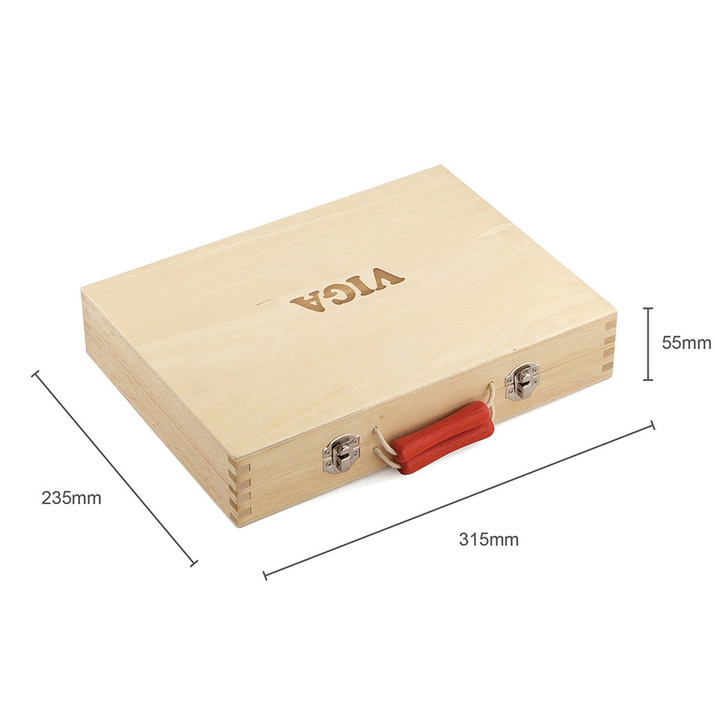 Wooden Tool Box 12PCS for Kids | Pretend Play DIY Tool Set Learning Toy