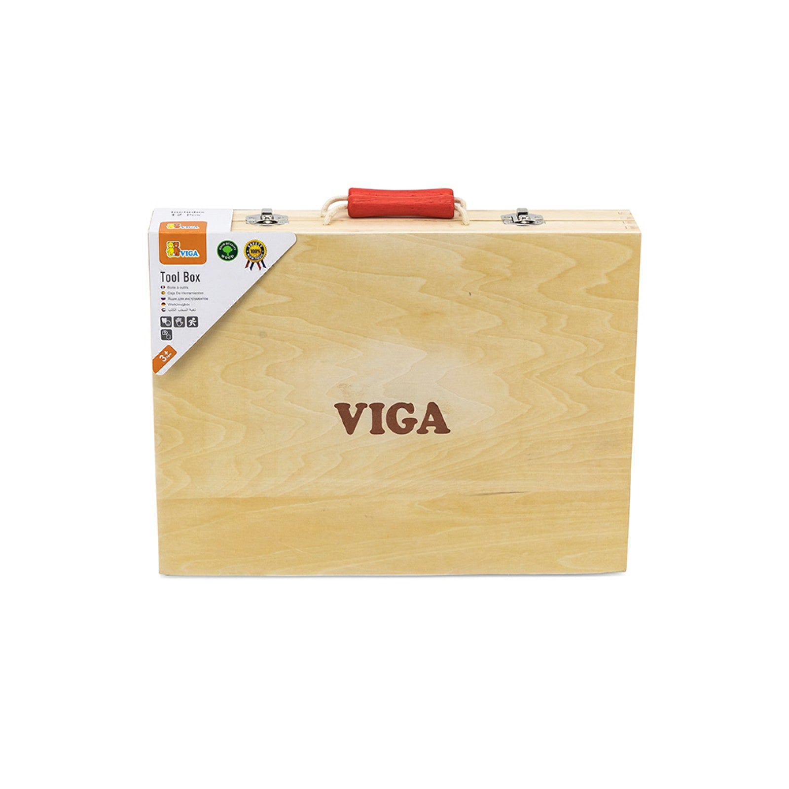 Wooden Tool Box 12PCS for Kids | Pretend Play DIY Tool Set Learning Toy