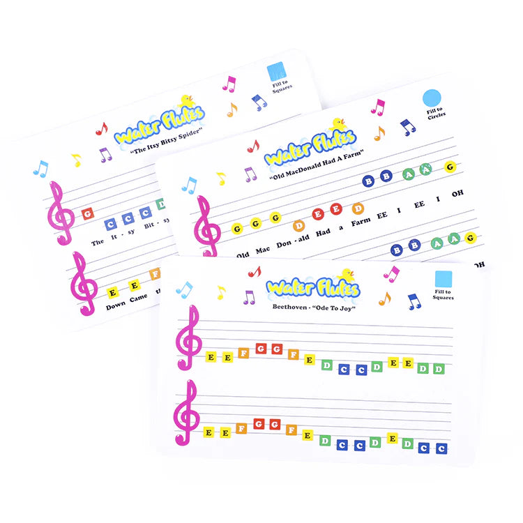 Musical Water Whistle Set 5 Pcs | Bath Time Musical Flute Toy for Kids
