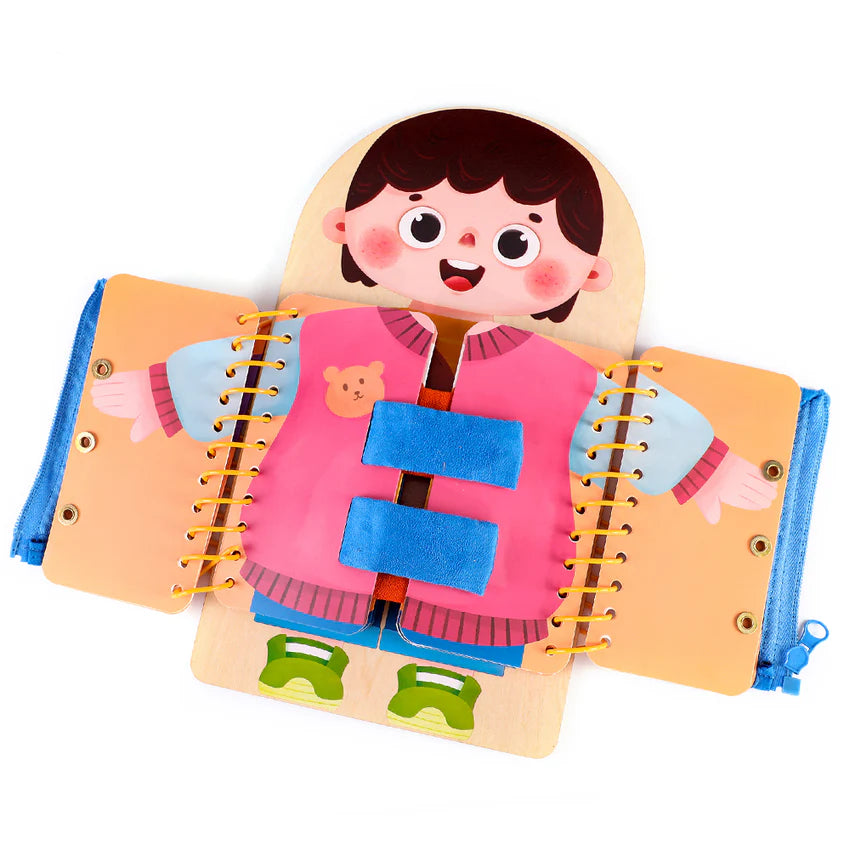 Montessori Busy Book for Toddlers | Dress-Up Learning Activity Book Age 2+