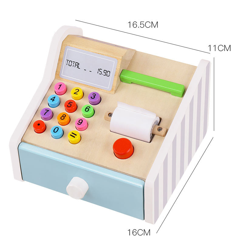 My Cash Register Toy for Kids | Pretend Play Supermarket Checkout Set with Scanner & Calculator