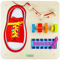 Manual Dexterity Board III | Kids Fine Motor Skills Lacing & Activity Wall Toy