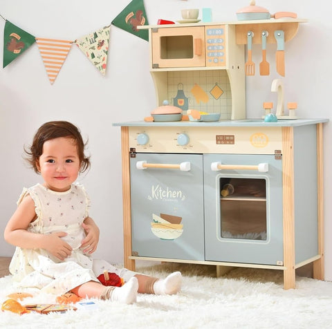 Wooden Kitchen For Kids Play