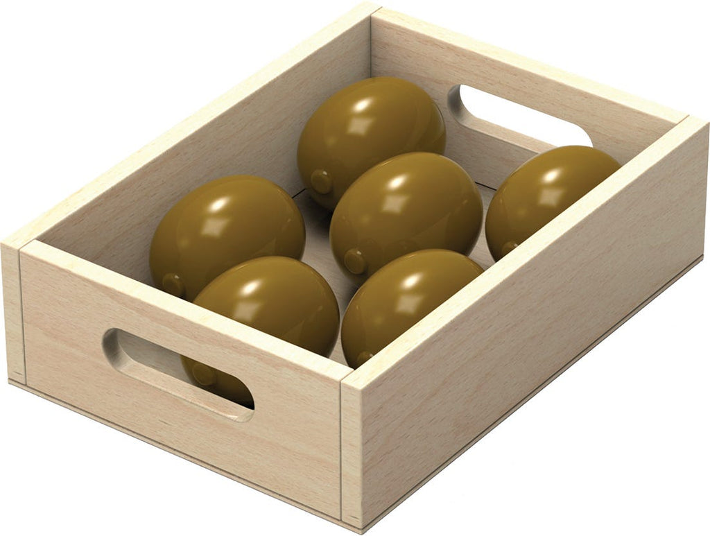 Fruit & Vegetable 10 Box Crate Set | Wooden Pretend Play Food Toy for Kids