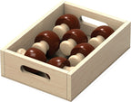 Fruit & Vegetable 10 Box Crate Set | Wooden Pretend Play Food Toy for Kids