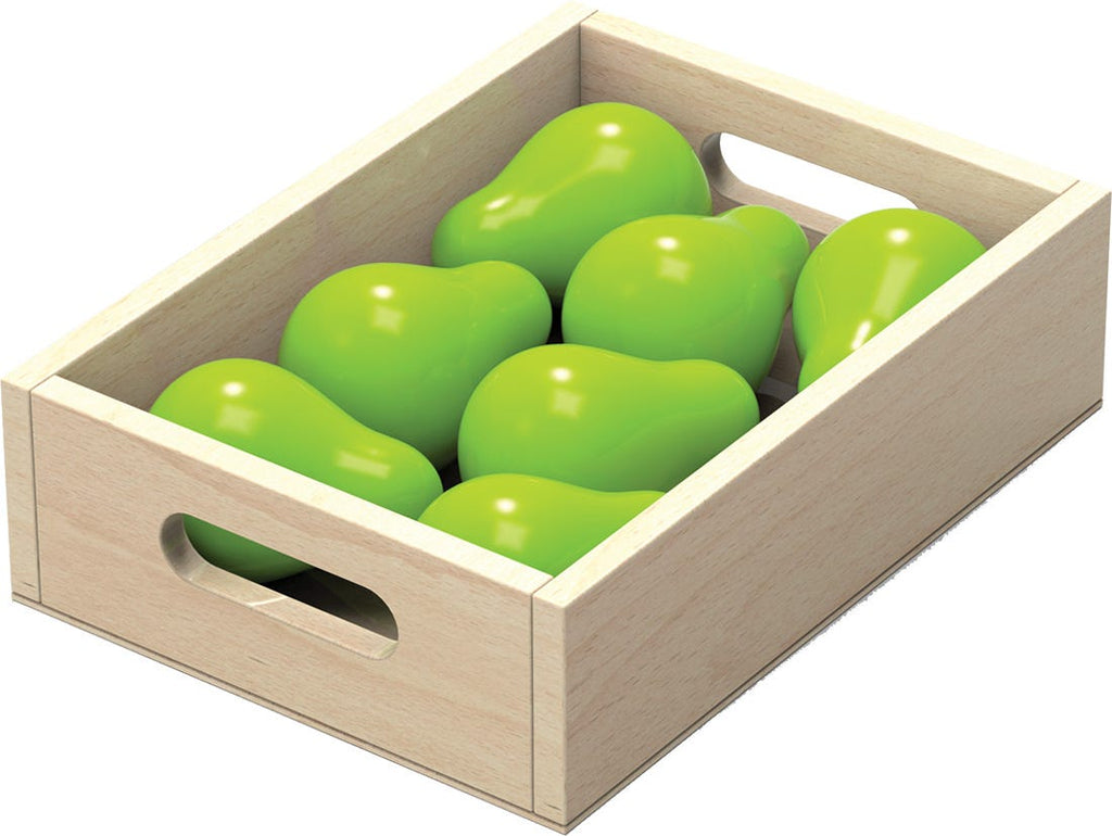 Fruit & Vegetable 10 Box Crate Set | Wooden Pretend Play Food Toy for Kids