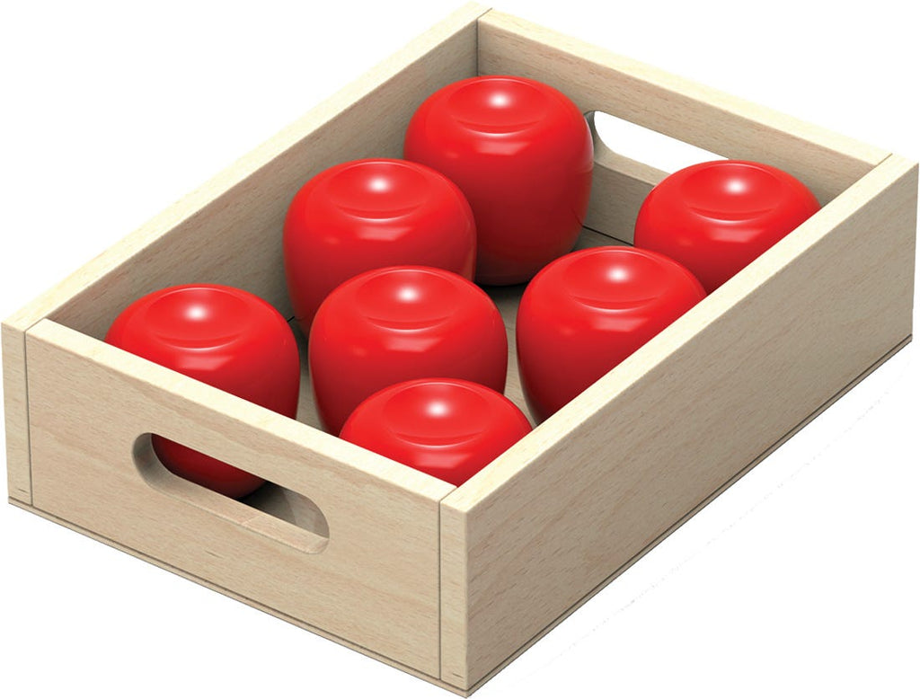 Fruit & Vegetable 10 Box Crate Set | Wooden Pretend Play Food Toy for Kids