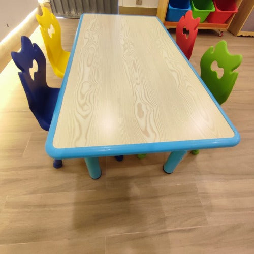 Multipurpose Adjustable Kids Table | Wooden Activity Study & Drawing Table for Ages 5–7