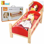 Wooden Doll Bed with Pillow | Beechwood Pretend Play Toy for Kids Ages 3+