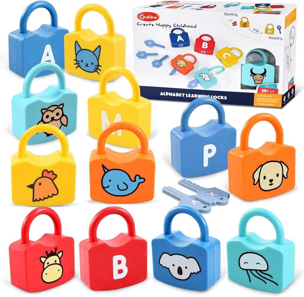 Lock & Key Counting 18Pc | Matching Sorting Montessori Learning Toy Set