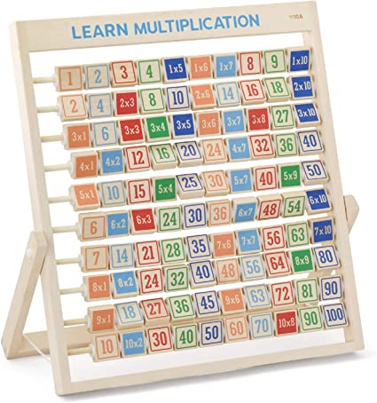 Learning Maths – Learn Multiplication | Wooden Standing Abacus