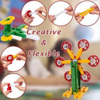 STEM Learning 82 PCS Building Set | Creative Engineering Construction Toy for Kids (Ages 4+)