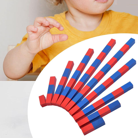 Montessori Number Bar Counting Stick Matching Game Convenient Multi-Purpose Educational Math Teaching Materials for Kids