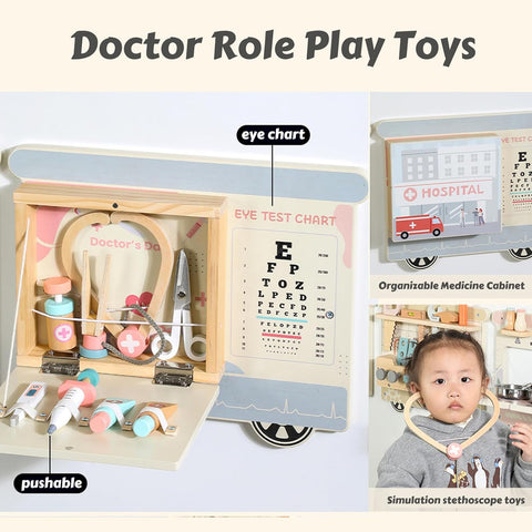 Wooden Sensory Wall Panel Train Activity Busy Board Kids | Montessori STEM Learning Toy
