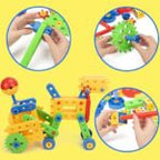 COSSY Engineering Building Blocks 88 Pcs | Kids STEM Construction Educational Toy Set