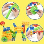 COSSY Engineering Building Blocks 88 Pcs | Kids STEM Construction Educational Toy Set