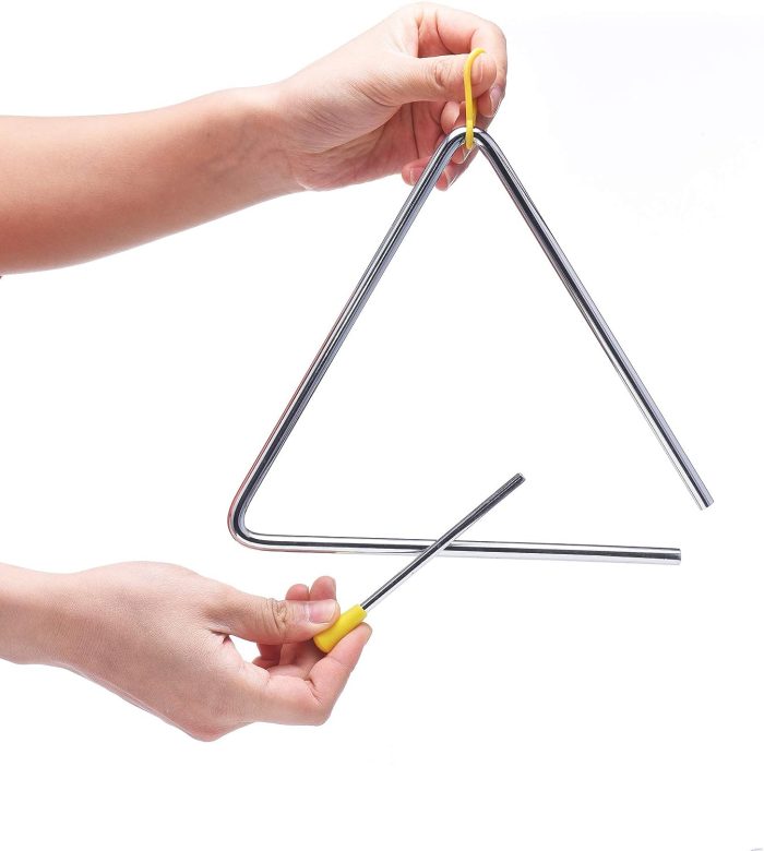 Triangle Musical Instrument Set (2 PCS) | Kids Percussion Music Learning Toy