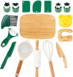 Kids Safe Knife Set for Cooking | Real Kitchen Tools for Children Ages 3–10