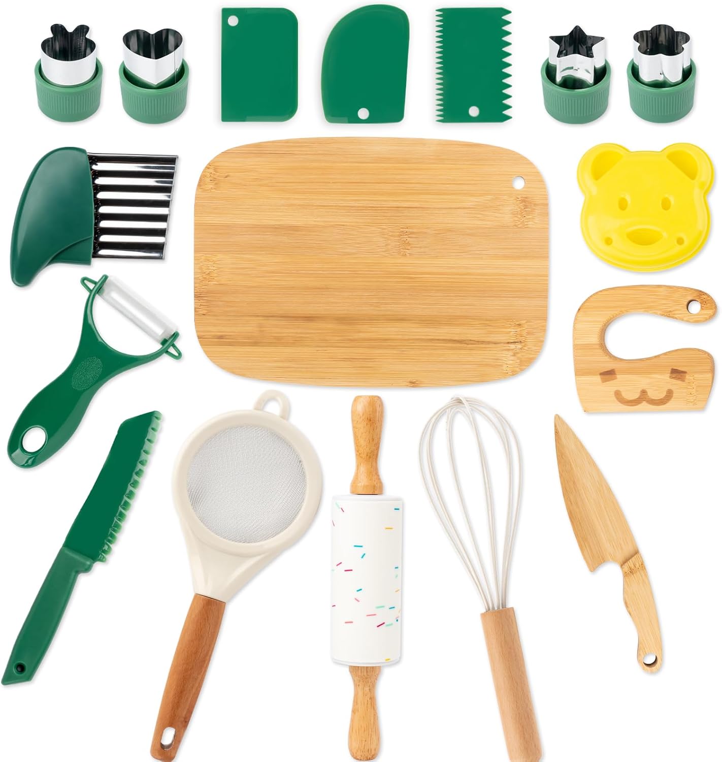 Kids Safe Knife Set for Cooking | Real Kitchen Tools for Children Ages 3–10