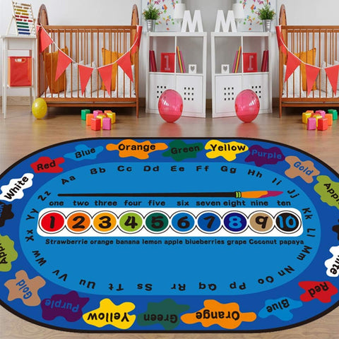 Kids Children's Educational Large Rug Carpet Alphabet ABC, Numbers（160x230cm )