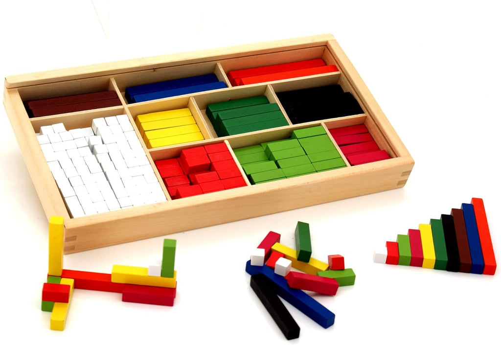 Math Blocks 308 Pcs Set | Wooden Counting & Fraction Learning Educational Toy for Kids