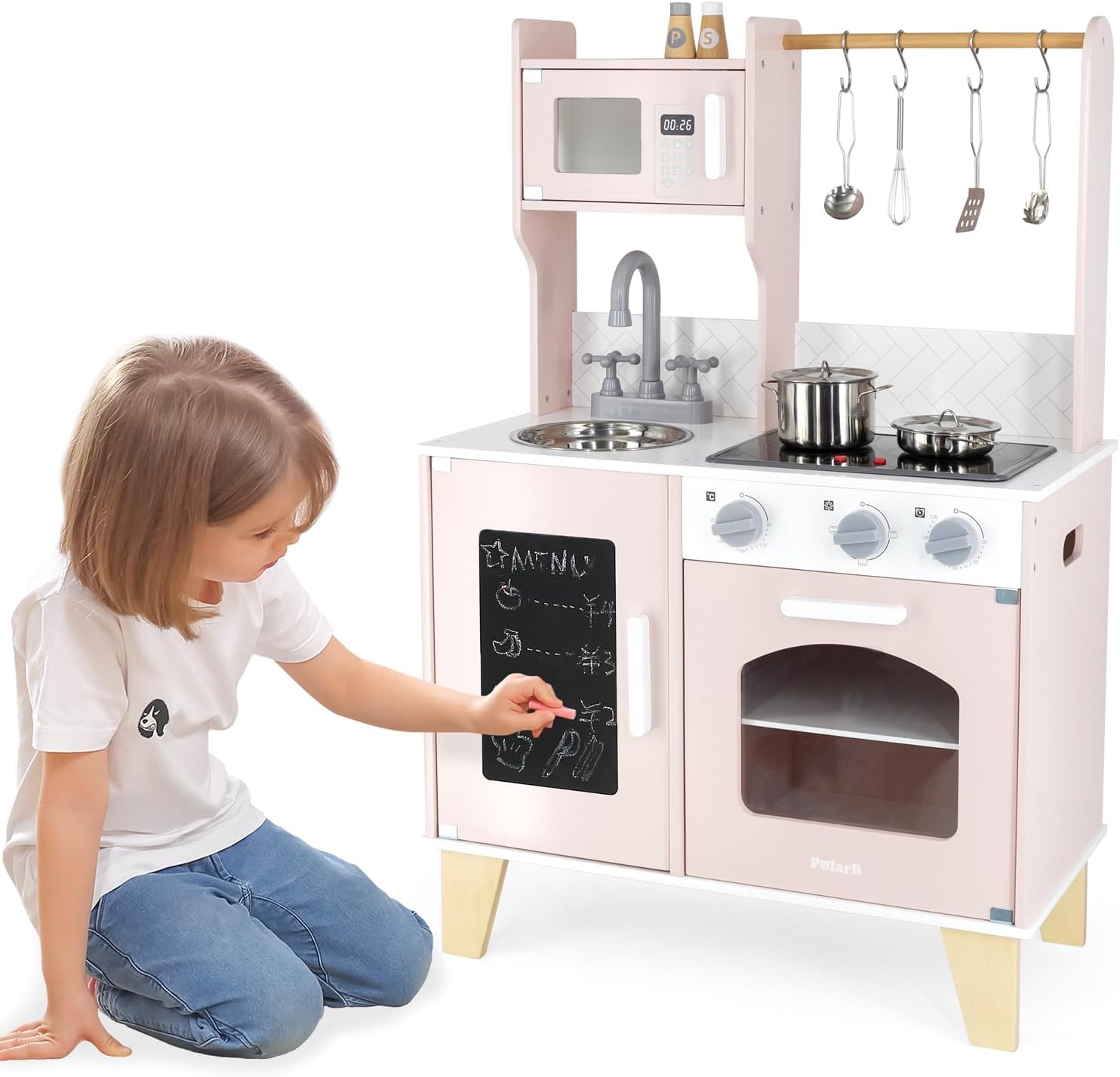 Little Chef's Kitchen with Light and Sound - Classic  Pink