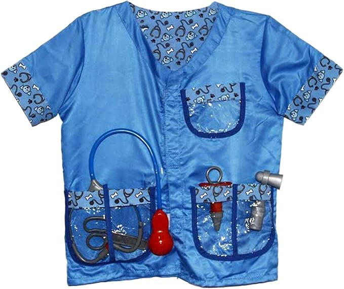 Veterinarian Costume Set for Kids | Doctor Role Play Animal Care Dress-Up Kit