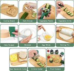 Kids Safe Knife Set for Cooking | Real Kitchen Tools for Children Ages 3–10