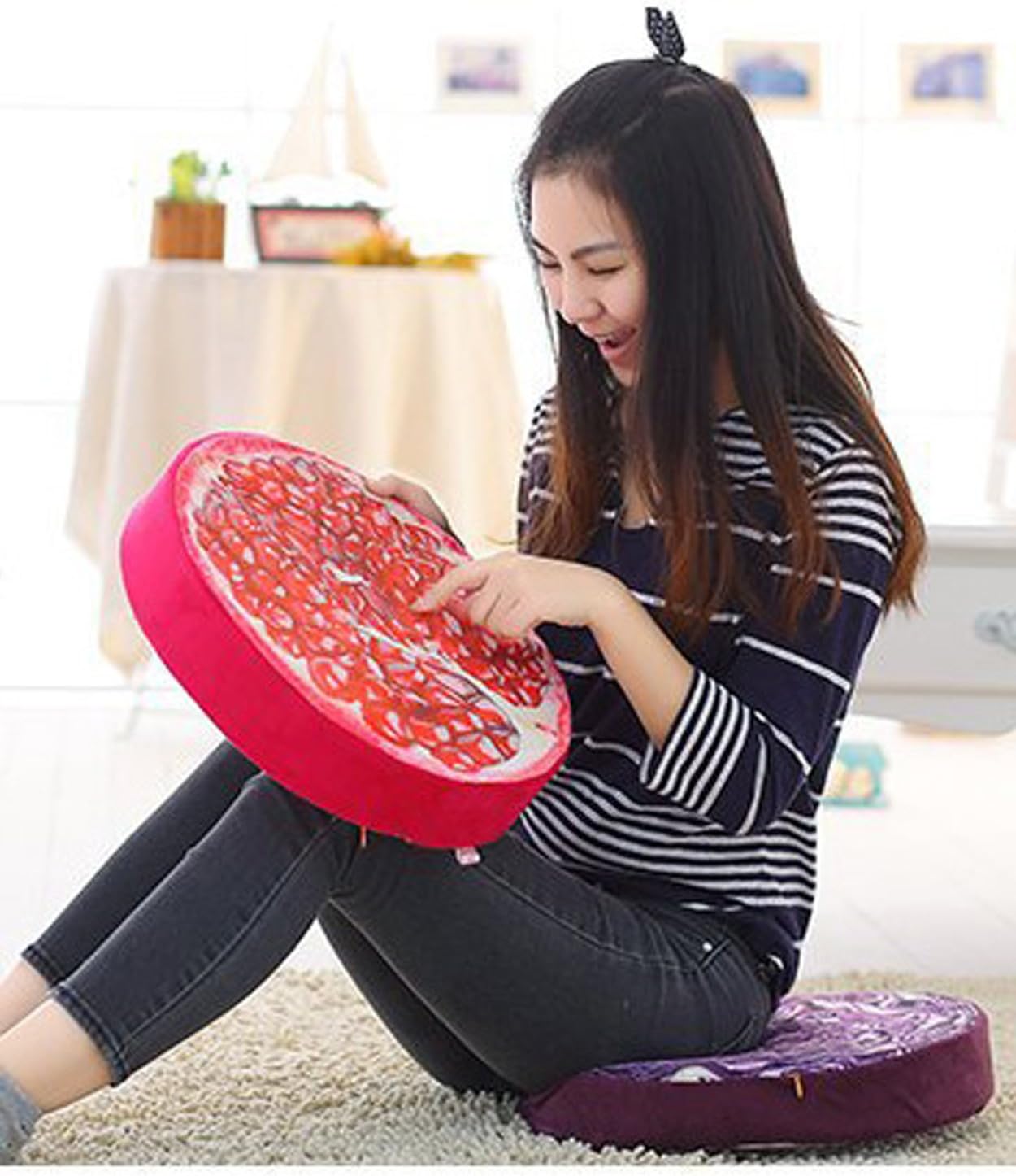 Fruit &amp; Vegetable Cushion Seating Set (10 Pcs) | Kids Classroom Floor Cushions