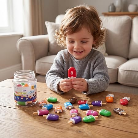 Numbers 1-20 Popsicles – Number Toys for Kids | Learning Numbers & Words for Toddlers, Preschool Number Recognition Games