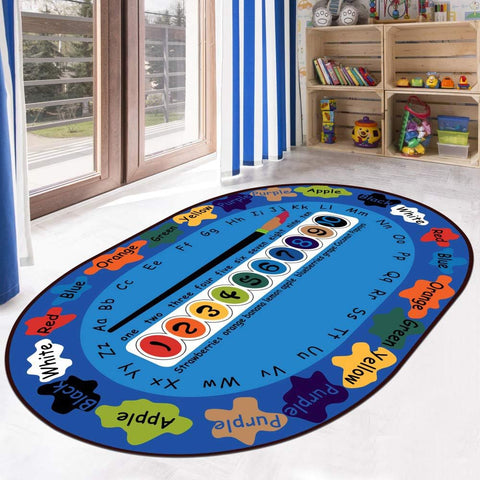 Kids Children's Educational Large Rug Carpet Alphabet ABC, Numbers（160x230cm )