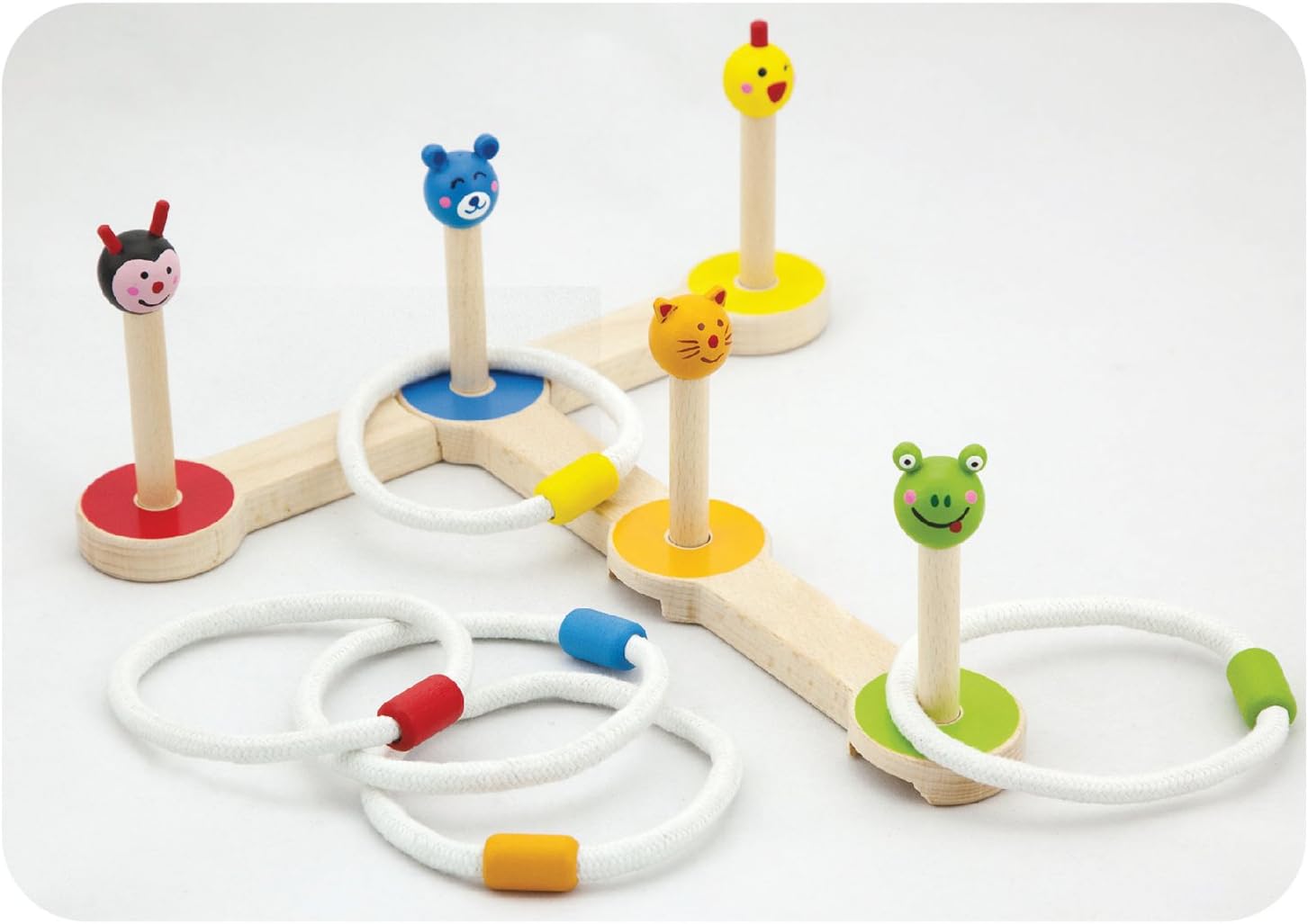 Ring Toss Animals Game | Kids Fine Motor Skills & Color Sorting Educational Toy