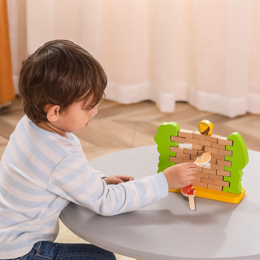 Steady Squirrel Wall Game | Wooden Balance & Strategy Game for Kids 3+