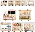 Wooden Sensory Wall Panel Train Activity Busy Board Kids | Montessori STEM Learning Toy