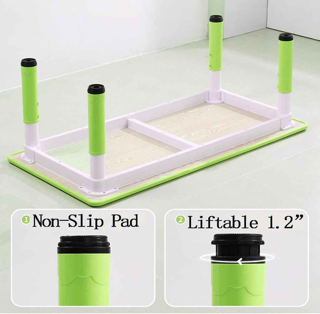 Multipurpose Adjustable Kids Table | Wooden Activity Study & Drawing Table for Ages 5–7