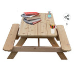 Picnic Table Large Wooden | Kids Outdoor Wooden Bench & Table Set