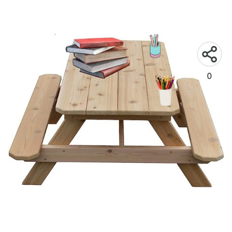 Picnic Table Large Wooden