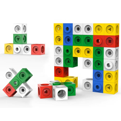 Math Link Cubes 146 Pcs | Kids Math Learning Manipulative Set for Counting & Arithmetic