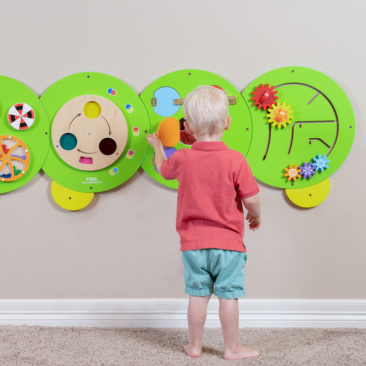 Caterpillar Wall Panels | Montessori Wall Activity Toy for Kids 12M+